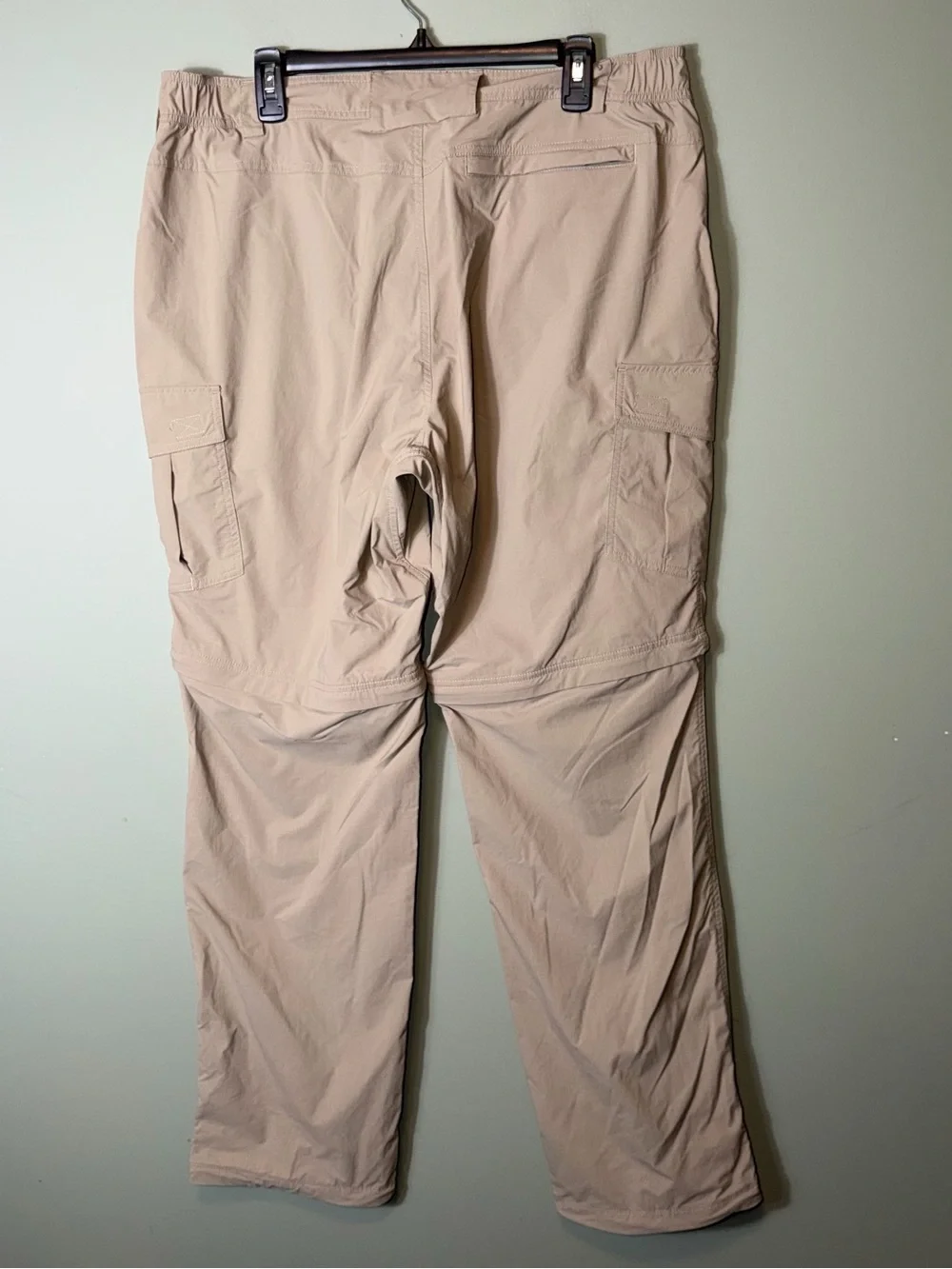 Duluth Trading Co Men's Tan Convertible Cargo Pants No Fly Zone 38X34